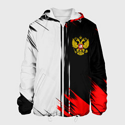 Мужская куртка Россия герб краски текстура