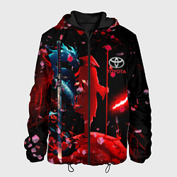 Куртка с капюшоном мужская Toyota затмение, цвет: 3D-черный