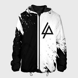 Мужская куртка Linkin park краски чёрнобелый