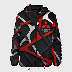 Куртка с капюшоном мужская Mitsubishi - texture, цвет: 3D-черный