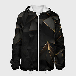 Куртка с капюшоном мужская Black gold luxury, цвет: 3D-белый