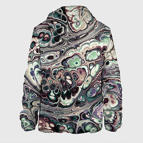 Мужская куртка Абстрактный разноцветный узор / 3D-Черный – фото 2