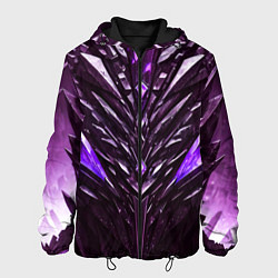 Мужская куртка Фиолетовые кристаллы и камень