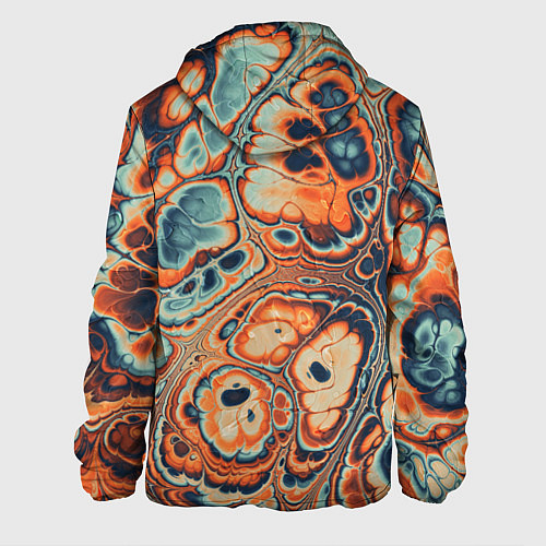 Мужская куртка Абстрактный разноцветный узор / 3D-Черный – фото 2