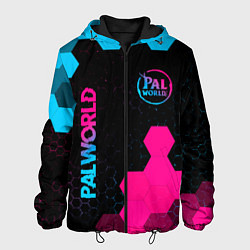 Мужская куртка Palworld - neon gradient вертикально