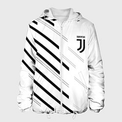 Куртка с капюшоном мужская Juventus sport geometry, цвет: 3D-белый