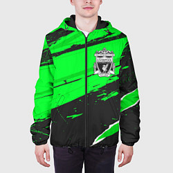 Куртка с капюшоном мужская Liverpool sport green, цвет: 3D-черный — фото 2