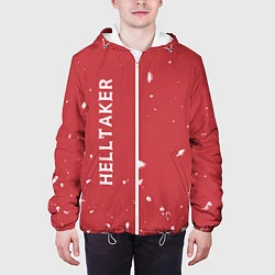 Куртка с капюшоном мужская Helltaker, цвет: 3D-белый — фото 2