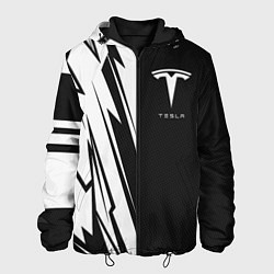 Куртка с капюшоном мужская Tesla - carbon texture, цвет: 3D-черный
