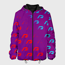 Куртка с капюшоном мужская НФС лого градиент текстура, цвет: 3D-черный