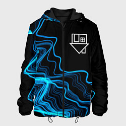 Куртка с капюшоном мужская The Neighbourhood sound wave, цвет: 3D-черный