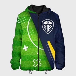 Куртка с капюшоном мужская Leeds United football field, цвет: 3D-черный
