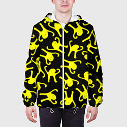 Куртка с капюшоном мужская Ъуъ съука pattern mem, цвет: 3D-белый — фото 2
