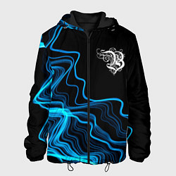 Куртка с капюшоном мужская Burzum sound wave, цвет: 3D-черный