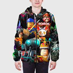 Куртка с капюшоном мужская Roblox game, цвет: 3D-черный — фото 2