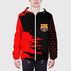 Куртка с капюшоном мужская Barcelona краски спорт, цвет: 3D-белый — фото 2