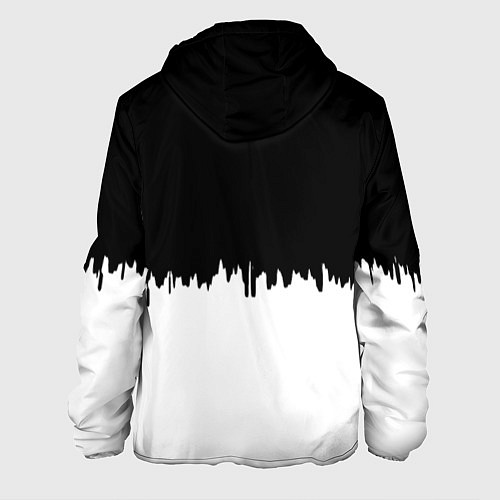 Мужская куртка Juventus белый огонь текстура / 3D-Черный – фото 2
