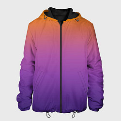 Мужская куртка Градиент оранжево-фиолетовый