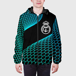Куртка с капюшоном мужская Real Madrid football net, цвет: 3D-черный — фото 2