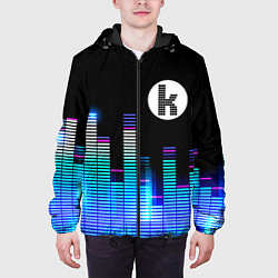 Куртка с капюшоном мужская The Killers эквалайзер, цвет: 3D-черный — фото 2