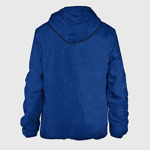 Мужская куртка Текстура синий однотонный / 3D-Черный – фото 2