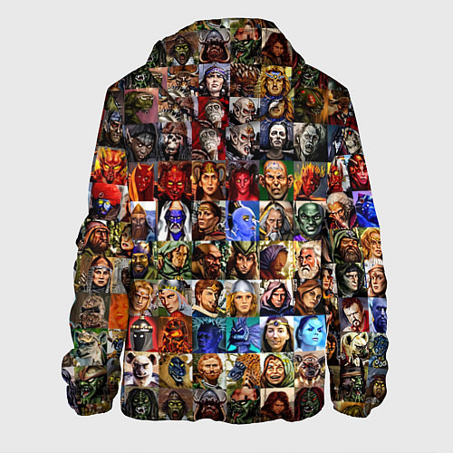 Мужская куртка Портреты всех героев / 3D-Черный – фото 2