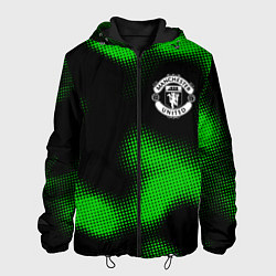 Куртка с капюшоном мужская Manchester United sport halftone, цвет: 3D-черный