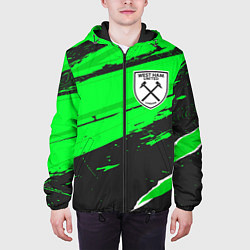 Куртка с капюшоном мужская West Ham sport green, цвет: 3D-черный — фото 2