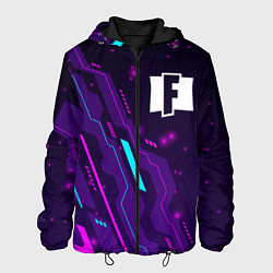 Куртка с капюшоном мужская Fortnite neon gaming, цвет: 3D-черный