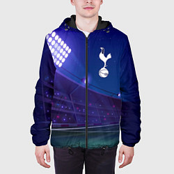Куртка с капюшоном мужская Tottenham ночное поле, цвет: 3D-черный — фото 2