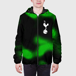 Куртка с капюшоном мужская Tottenham sport halftone, цвет: 3D-черный — фото 2
