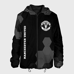 Мужская куртка Manchester United sport на темном фоне вертикально