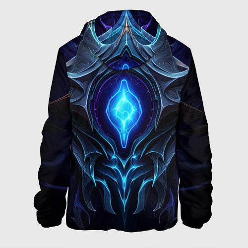 Мужская куртка Магическая синяя абстракция / 3D-Черный – фото 2