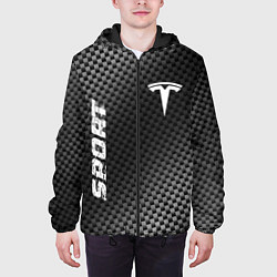 Куртка с капюшоном мужская Tesla sport carbon, цвет: 3D-черный — фото 2