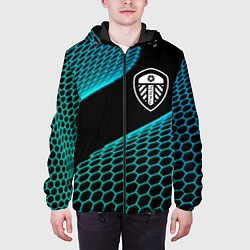 Куртка с капюшоном мужская Leeds United football net, цвет: 3D-черный — фото 2