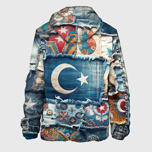 Мужская куртка Пэчворк из Турции / 3D-Черный – фото 2