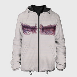 Куртка с капюшоном мужская Рисунок глаз, цвет: 3D-черный