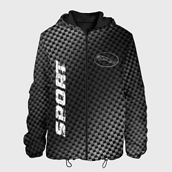 Куртка с капюшоном мужская Jaguar sport carbon, цвет: 3D-черный