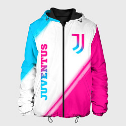 Мужская куртка Juventus neon gradient style вертикально