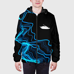 Куртка с капюшоном мужская Papa Roach sound wave, цвет: 3D-черный — фото 2