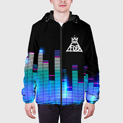 Куртка с капюшоном мужская Fall Out Boy эквалайзер, цвет: 3D-черный — фото 2