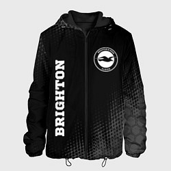 Куртка с капюшоном мужская Brighton sport на темном фоне вертикально, цвет: 3D-черный