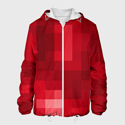 Мужская куртка Red cubes abstraction