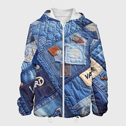 Мужская куртка Vanguard jeans patchwork - ai art