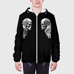 Куртка с капюшоном мужская Skulls and Wings Mechanic, цвет: 3D-белый — фото 2