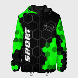 Мужская куртка Jaguar green sport hexagon