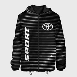 Куртка с капюшоном мужская Toyota sport metal, цвет: 3D-черный