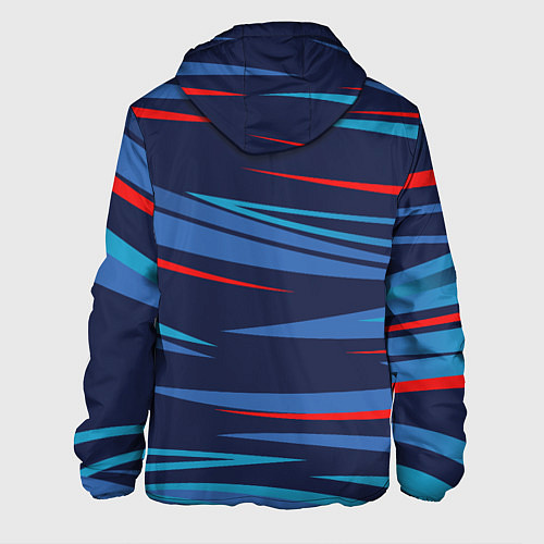 Мужская куртка Россия - blue stripes / 3D-Черный – фото 2