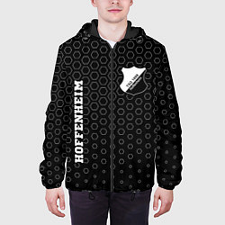Куртка с капюшоном мужская Hoffenheim sport на темном фоне вертикально, цвет: 3D-черный — фото 2