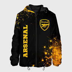 Мужская куртка Arsenal - gold gradient вертикально